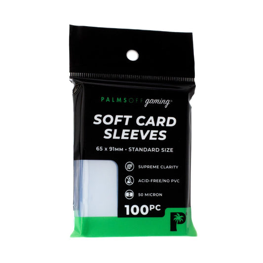 Palms Off Gaming 100pc Standard Soft Card Sleeves - Sleeves - TCG Armour - SCS - ST