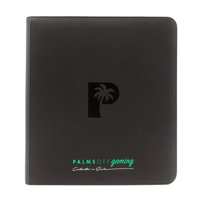 Palms Off Gaming 12 - Pocket Collector's Series Trading Card Zip Binder - Black - Binder File - TCG Armour - ZB - 12 - BLK