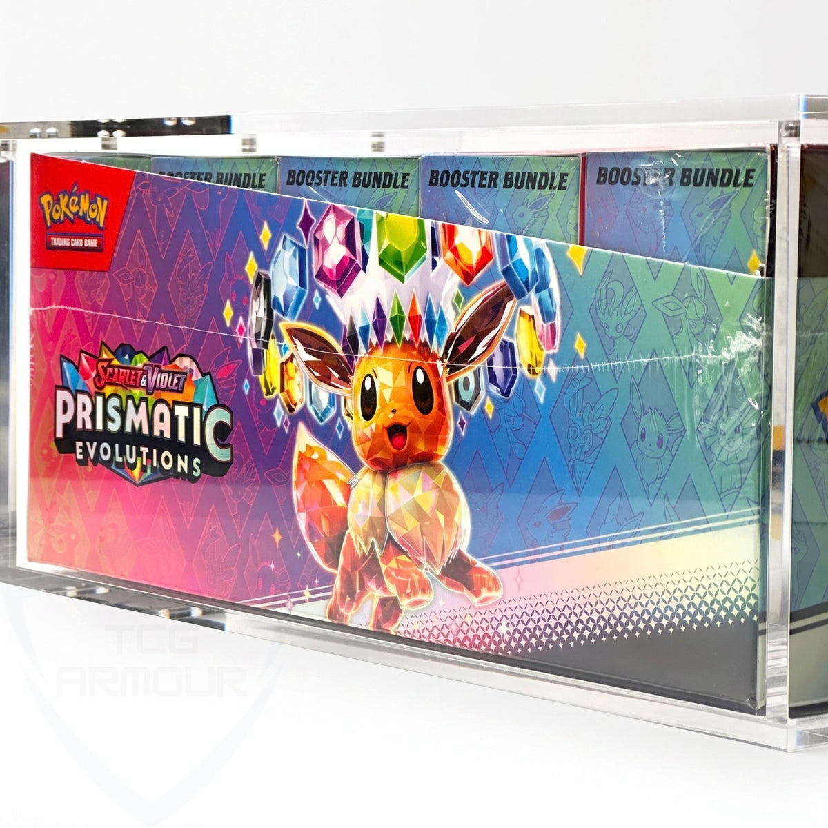 Pokemon Booster Bundle Display Premium 5+8mm Acrylic Case With Magnetic Lid - Booster Bundle Acrylic Case - TCG Armour - BBDISP-OLD