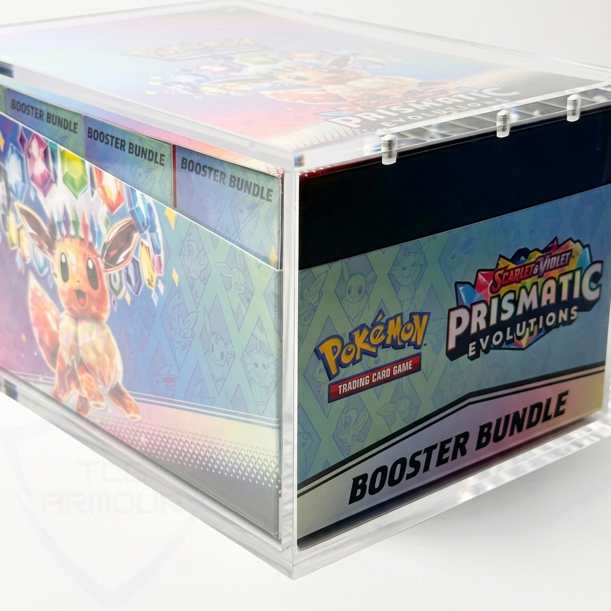 Pokemon Booster Bundle Display Premium 5+8mm Acrylic Case With Magnetic Lid - Booster Bundle Acrylic Case - TCG Armour - BBDISP-OLD