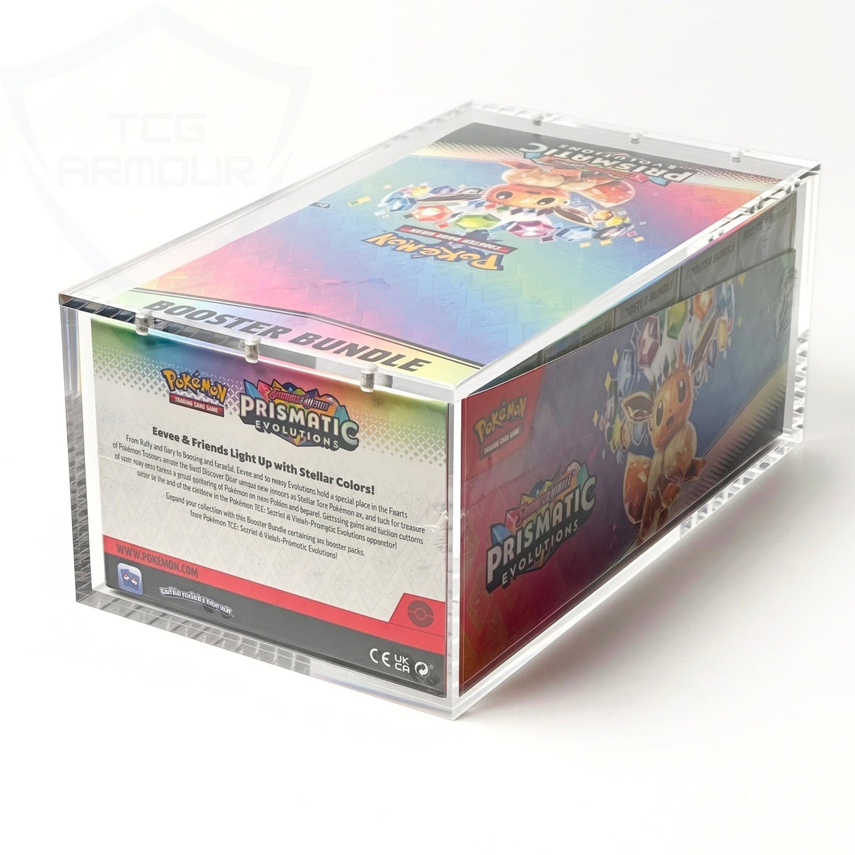 Pokemon Booster Bundle Display Premium 5+8mm Acrylic Case With Magnetic Lid - Booster Bundle Acrylic Case - TCG Armour - BBDISP-OLD
