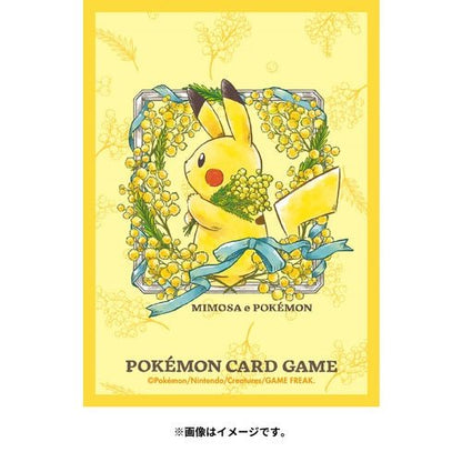 Pokemon Centre Japan MIMOSA Pikachu 64 TCG Sleeves - Artwork Sleeves - TCG Armour - 