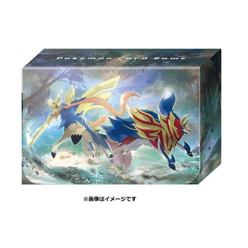Pokemon Centre Japan Zacian Zamazenta TCG Double Deck Box - Artwork Deck Box - TCG Armour - 