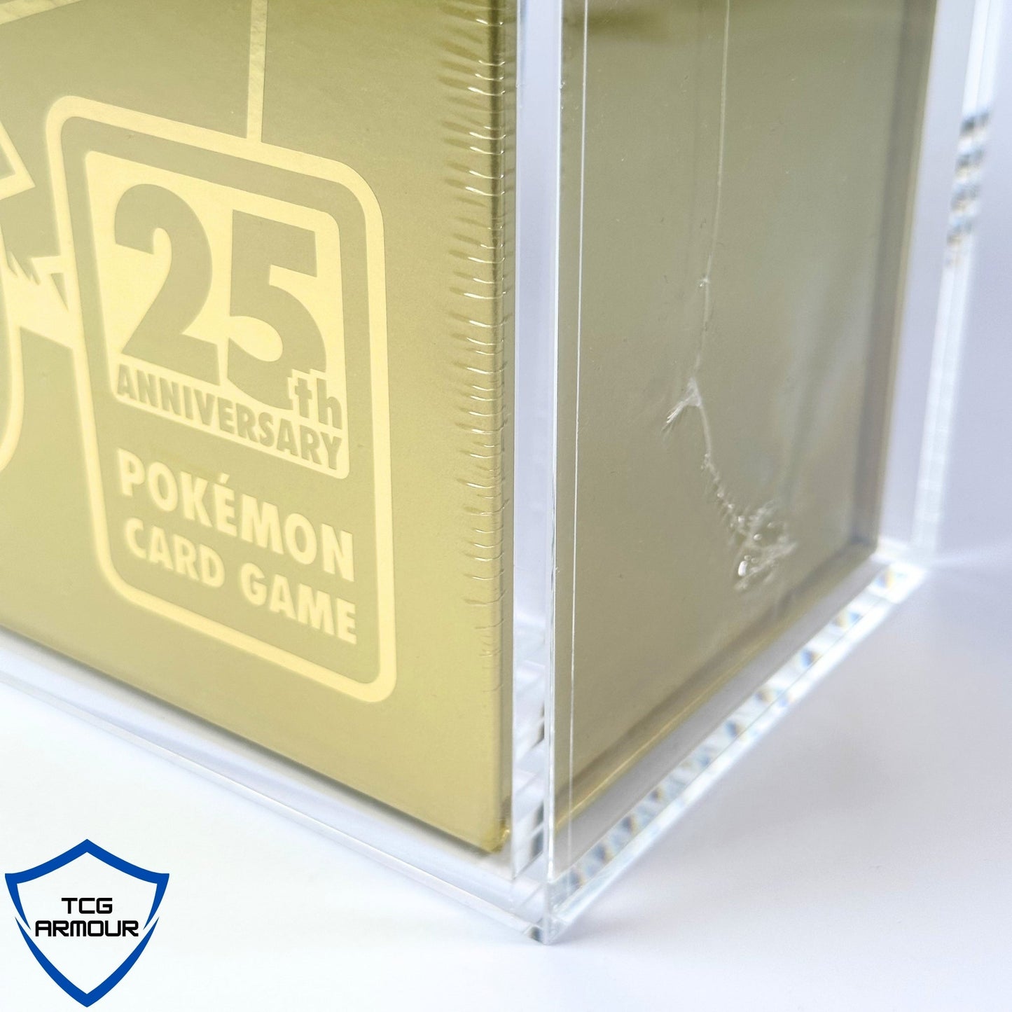 Pokemon Japanese Golden 25th Anniversary Box Acrylic Case With Magnetic Lid - Golden 25th Anniversary Acrylic Case - TCG Armour - JP-GOLDEN25TH