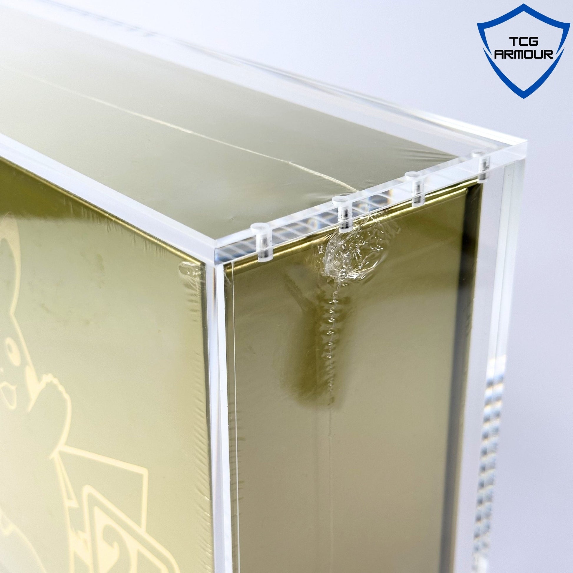 Pokemon Japanese Golden 25th Anniversary Box Acrylic Case With Magnetic Lid - Golden 25th Anniversary Acrylic Case - TCG Armour - JP-GOLDEN25TH