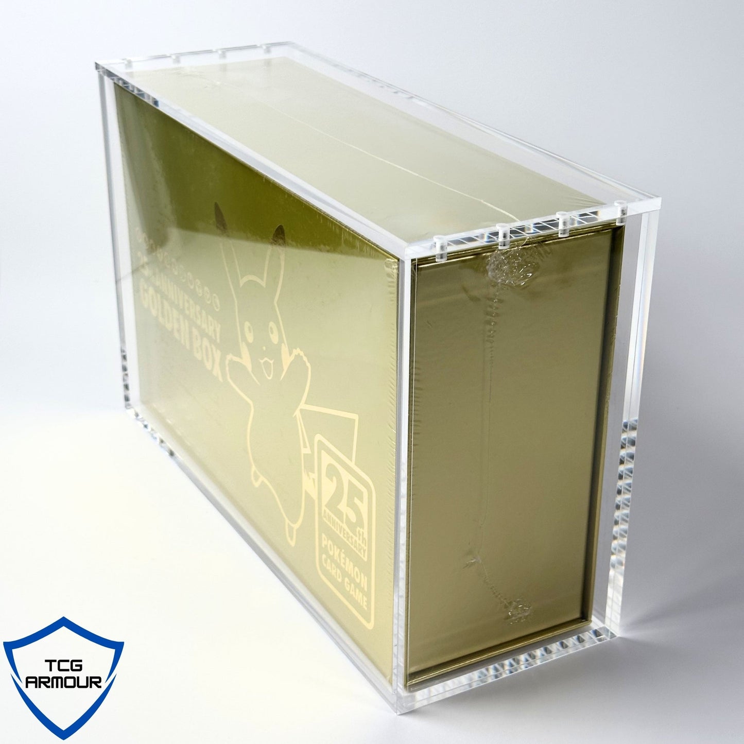 Pokemon Japanese Golden 25th Anniversary Box Acrylic Case With Magnetic Lid - Golden 25th Anniversary Acrylic Case - TCG Armour - JP-GOLDEN25TH