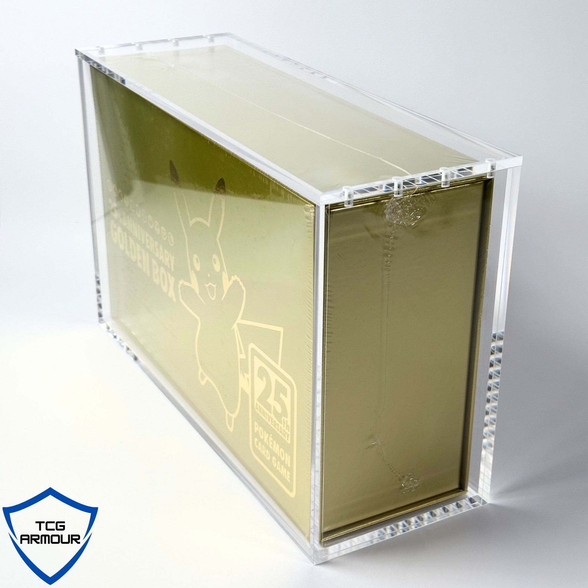 Pokemon Japanese Golden 25th Anniversary Box Acrylic Case With Magnetic Lid - Golden 25th Anniversary Acrylic Case - TCG Armour - JP-GOLDEN25TH