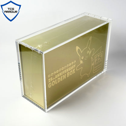 Pokemon Japanese Golden 25th Anniversary Box Acrylic Case With Magnetic Lid - Golden 25th Anniversary Acrylic Case - TCG Armour - JP-GOLDEN25TH