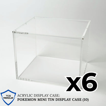 Pokemon Mini Tin Display Slim Fit Acrylic Case With Magnetic Lid - Poncho Acrylic Case - TCG Armour - MINI-TIN-10x6