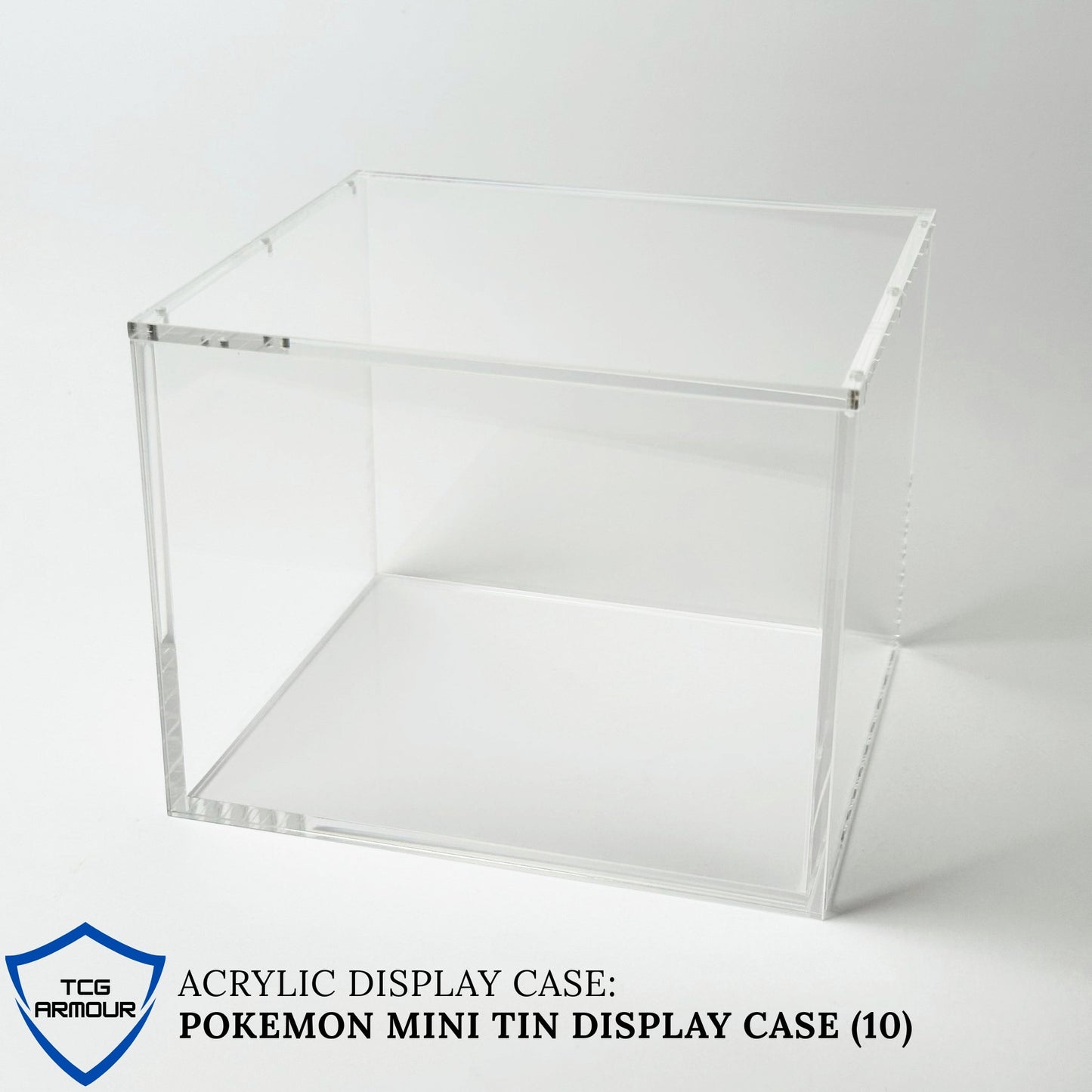 Pokemon Mini Tin Display Slim Fit Acrylic Case With Magnetic Lid - Poncho Acrylic Case - TCG Armour - MINI-TIN-10