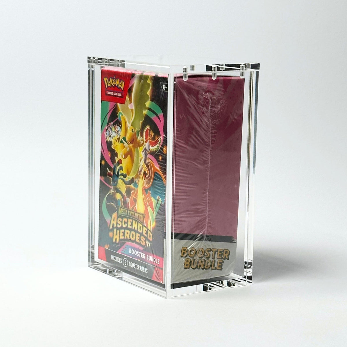 Pokemon New AH+ Single Booster Bundle Acrylic Case With Magnetic Lid - Booster Bundle Acrylic Case - TCG Armour - 