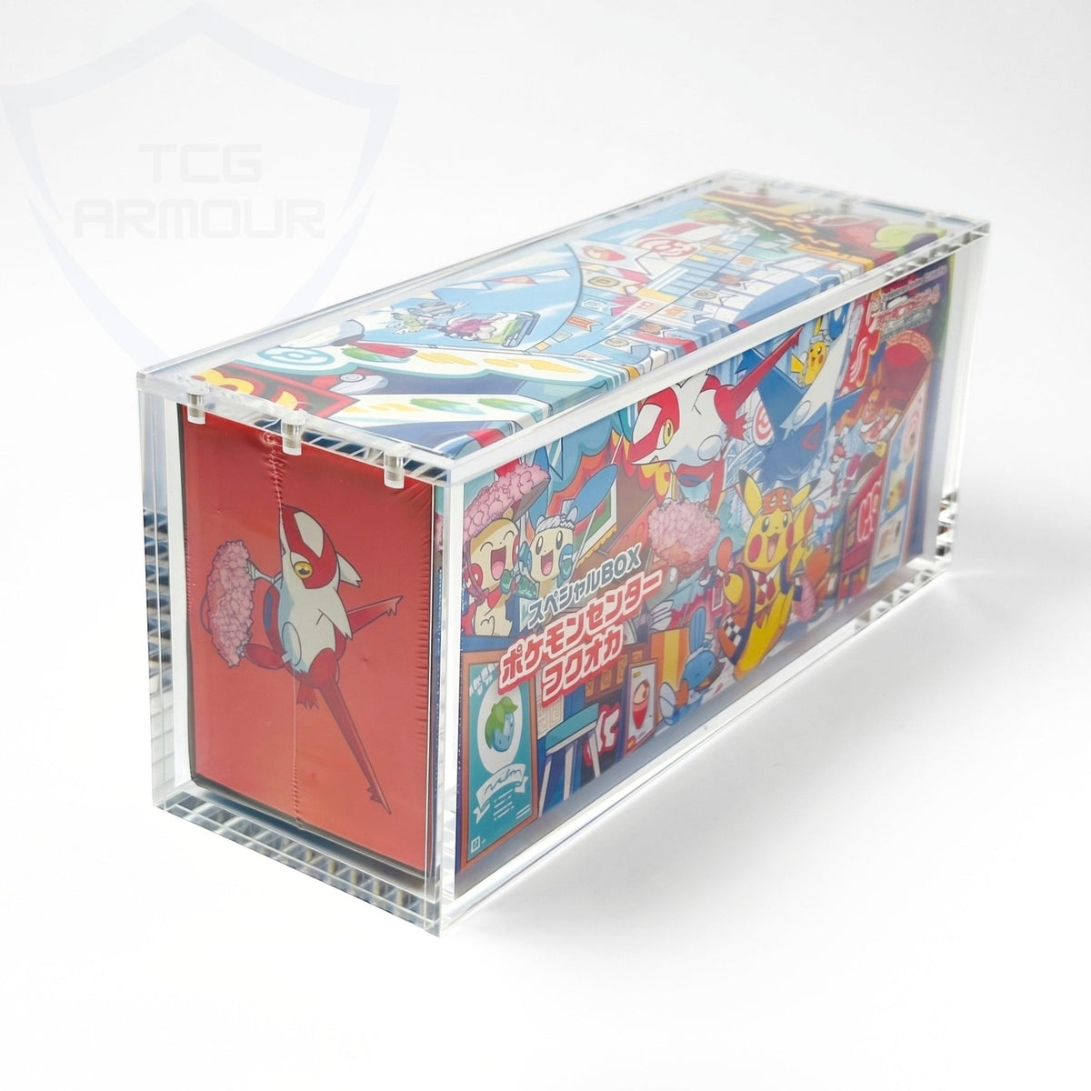 Pokemon Pikachu Fukuoka Slim Fit Acrylic Case With Magnetic Lid - Poncho Acrylic Case - TCG Armour - PONCHO-SB