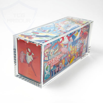Pokemon Pikachu Fukuoka Slim Fit Acrylic Case With Magnetic Lid - Poncho Acrylic Case - TCG Armour - PONCHO-SB