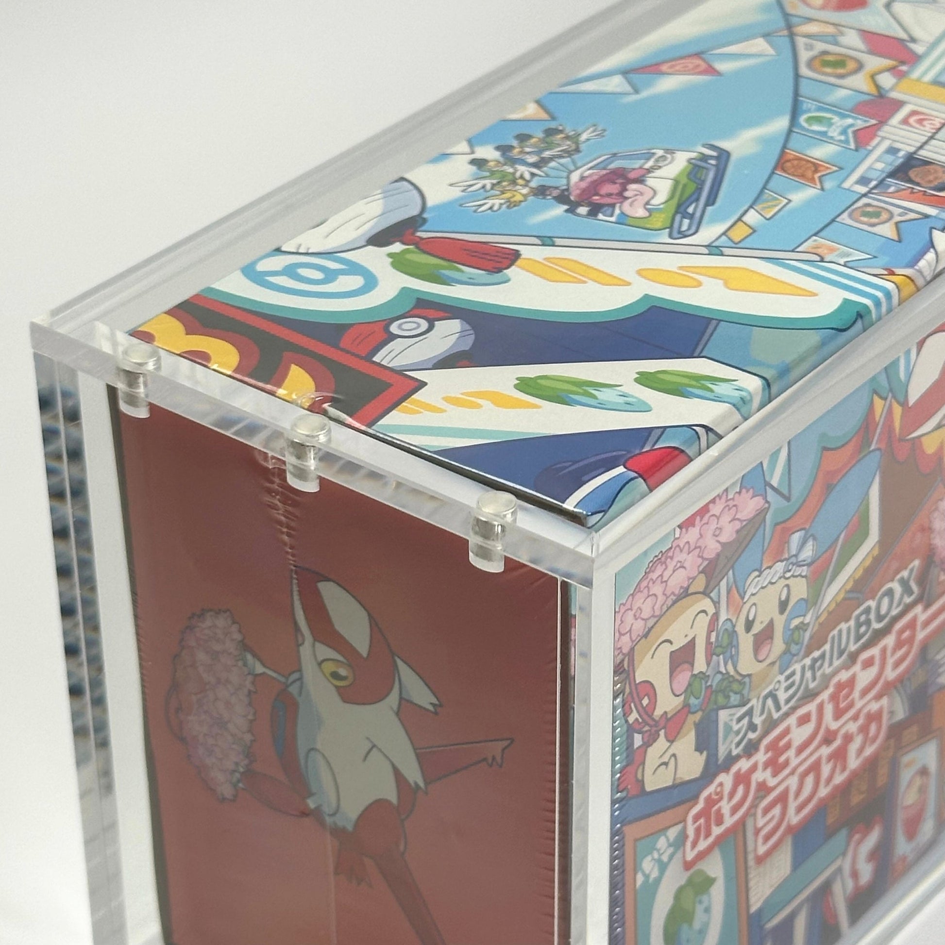 Pokemon Pikachu Fukuoka Slim Fit Acrylic Case With Magnetic Lid - Poncho Acrylic Case - TCG Armour - PONCHO-SB