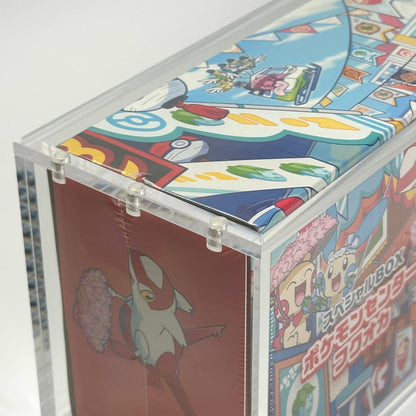 Pokemon Pikachu Fukuoka Slim Fit Acrylic Case With Magnetic Lid - Poncho Acrylic Case - TCG Armour - PONCHO-SB