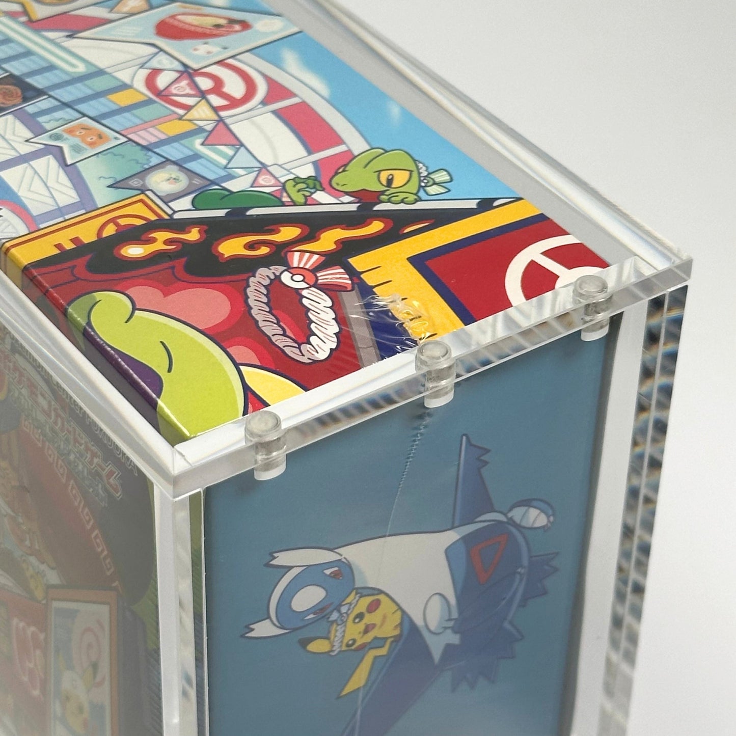 Pokemon Pikachu Fukuoka Slim Fit Acrylic Case With Magnetic Lid - Poncho Acrylic Case - TCG Armour - PONCHO-SB