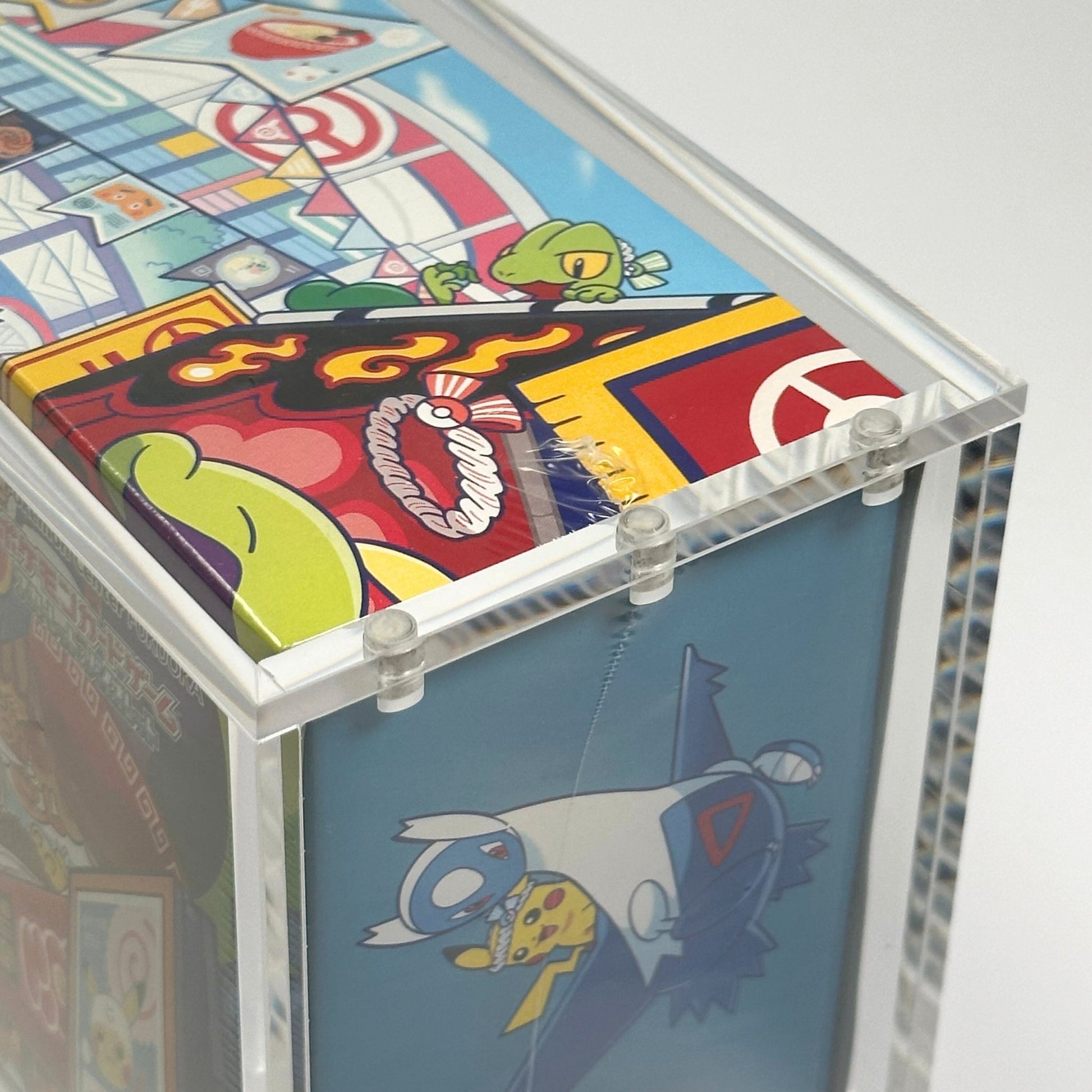 Pokemon Pikachu Fukuoka Slim Fit Acrylic Case With Magnetic Lid - Poncho Acrylic Case - TCG Armour - PONCHO-SB