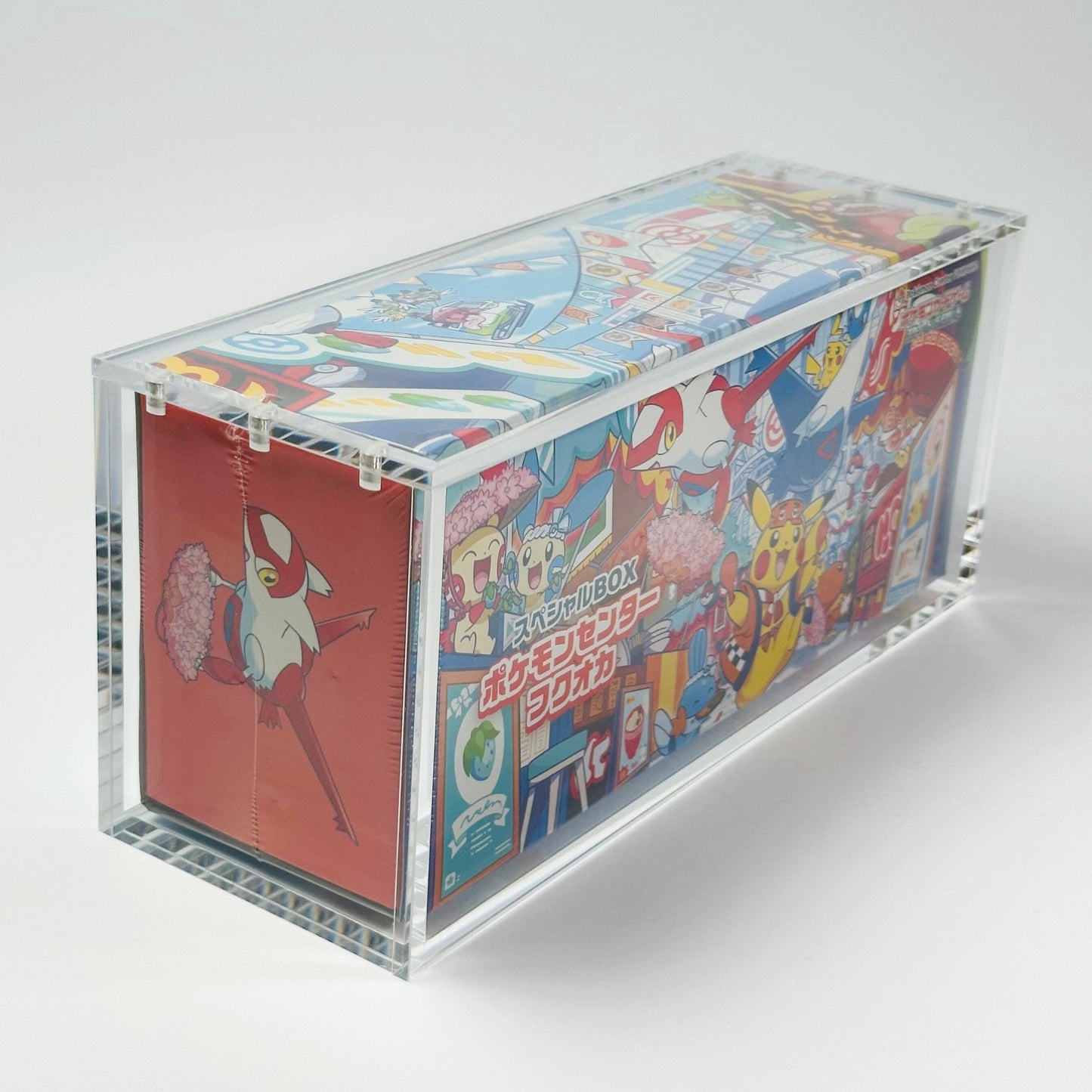 Pokemon Pikachu Fukuoka Slim Fit Acrylic Case With Magnetic Lid - Poncho Acrylic Case - TCG Armour - PONCHO-SB