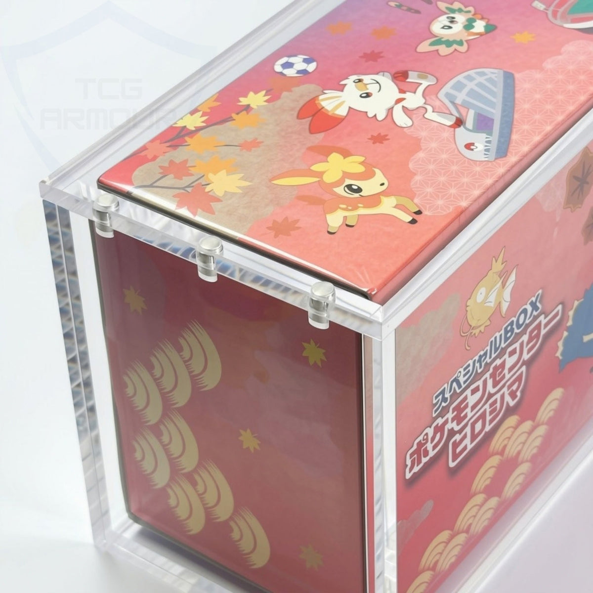 Pokemon Pikachu Hiroshima Slim Fit Acrylic Case With Magnetic Lid - Poncho Acrylic Case - TCG Armour - PONCHO-SB