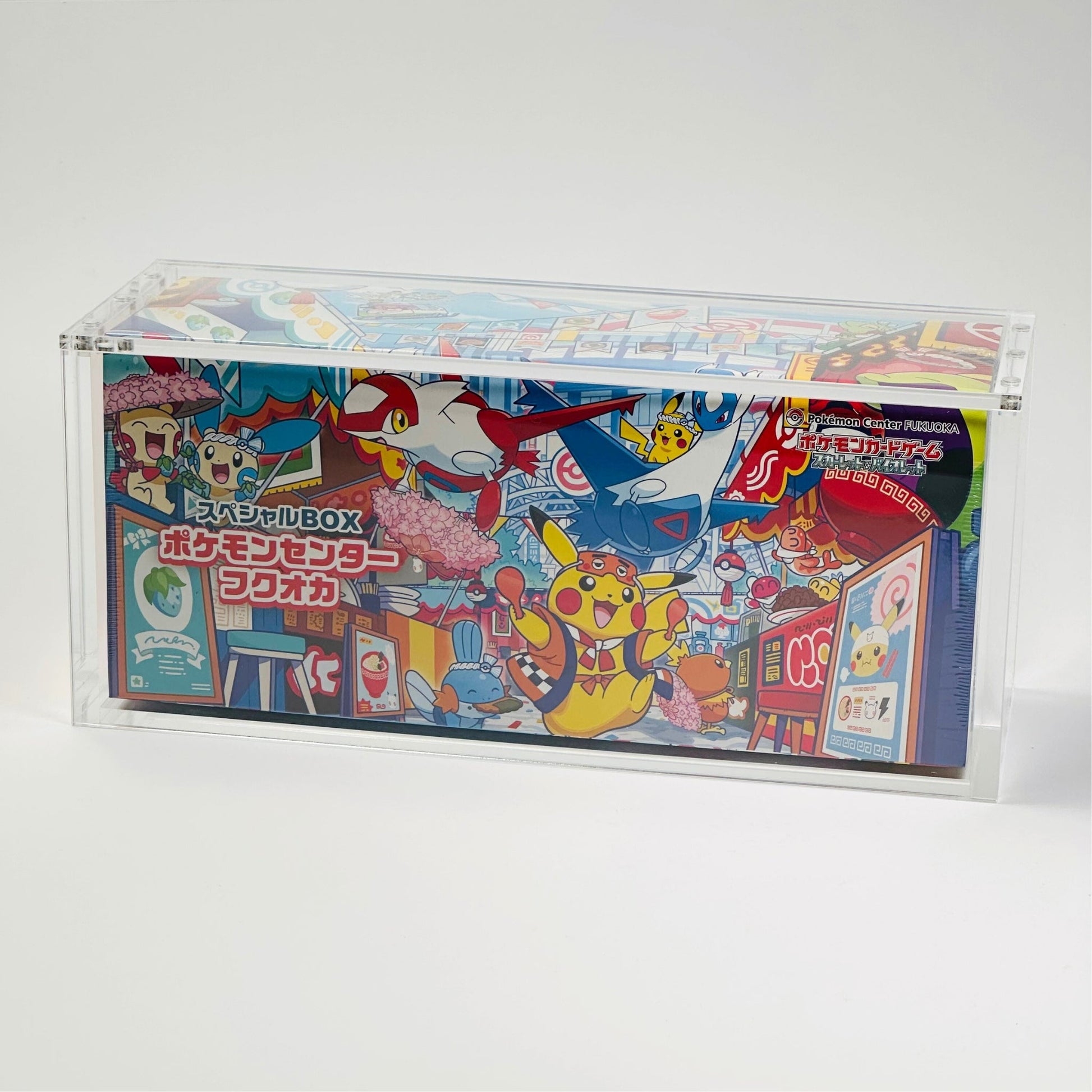 Pokemon Pikachu Hiroshima Slim Fit Acrylic Case With Magnetic Lid - Poncho Acrylic Case - TCG Armour - PONCHO-SB