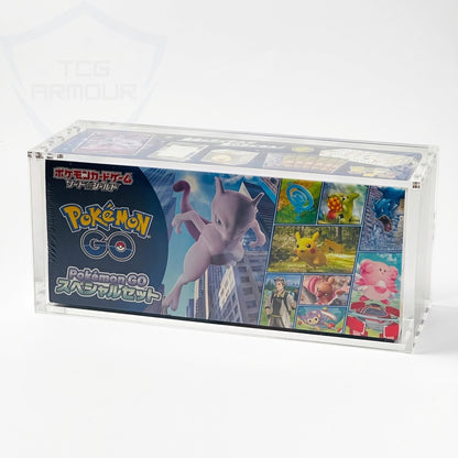Pokemon Pikachu Hiroshima Slim Fit Acrylic Case With Magnetic Lid - Poncho Acrylic Case - TCG Armour - PONCHO-SETOF3
