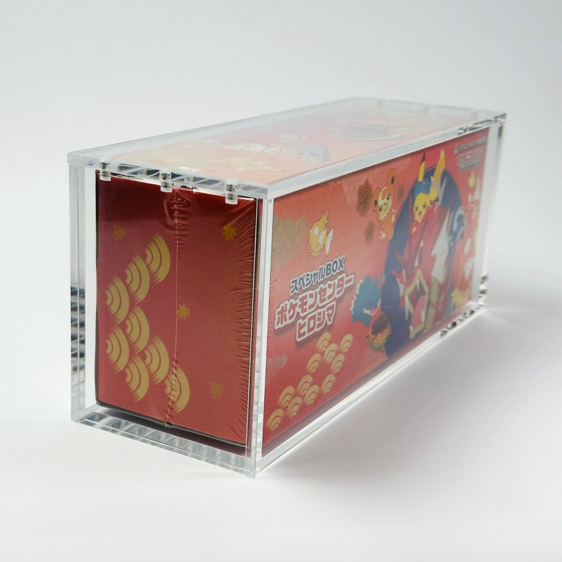 Pokemon Pikachu Hiroshima Slim Fit Acrylic Case With Magnetic Lid - Poncho Acrylic Case - TCG Armour - PONCHO-SB