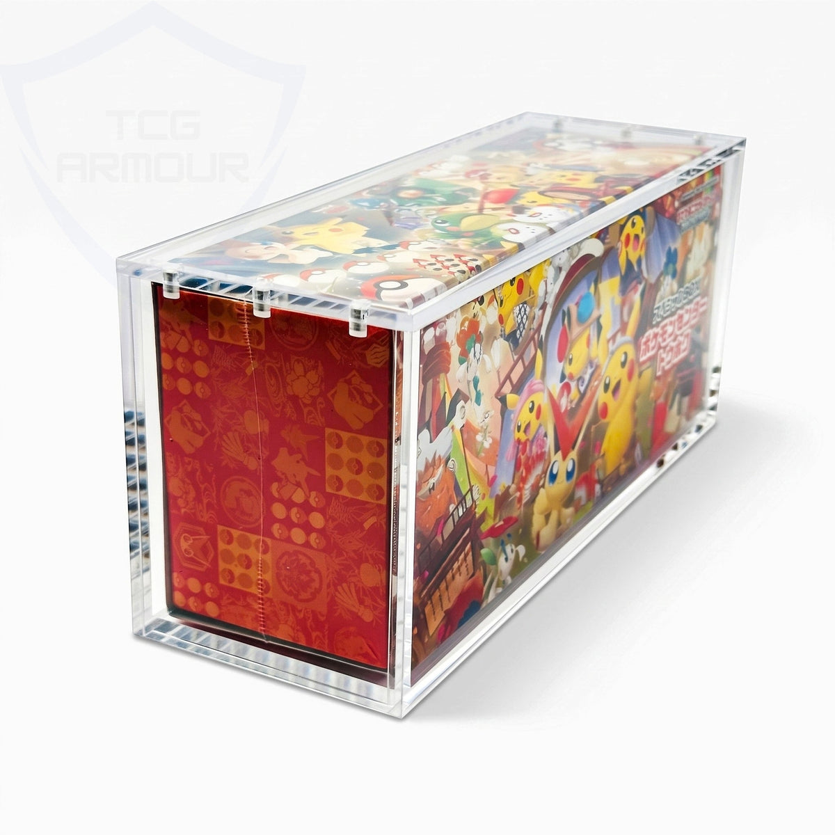 Pokemon Pikachu Tohoku Slim Fit Acrylic Case With Magnetic Lid - Poncho Acrylic Case - TCG Armour - PONCHO-SB