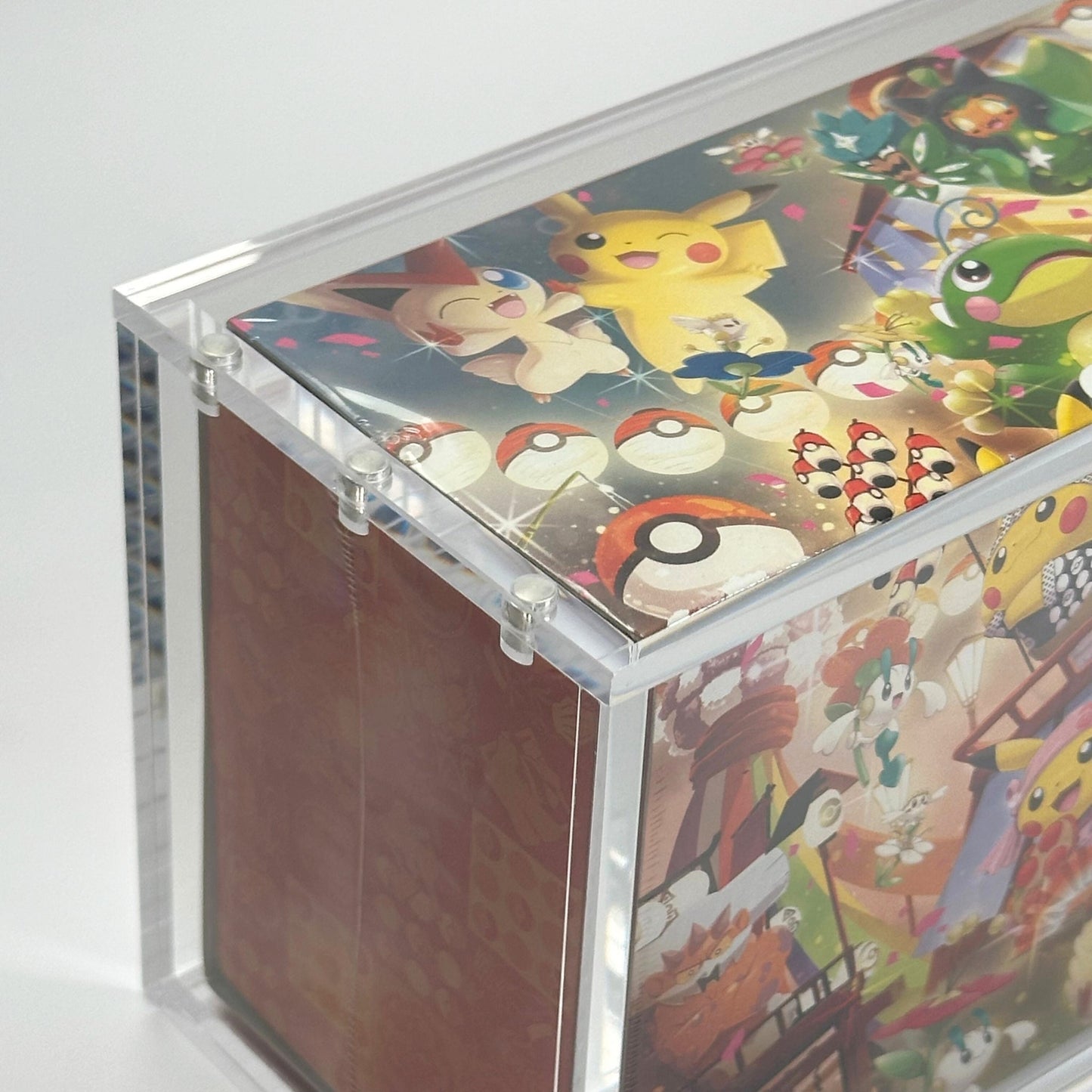 Pokemon Pikachu Tohoku Slim Fit Acrylic Case With Magnetic Lid - Poncho Acrylic Case - TCG Armour - PONCHO-SB