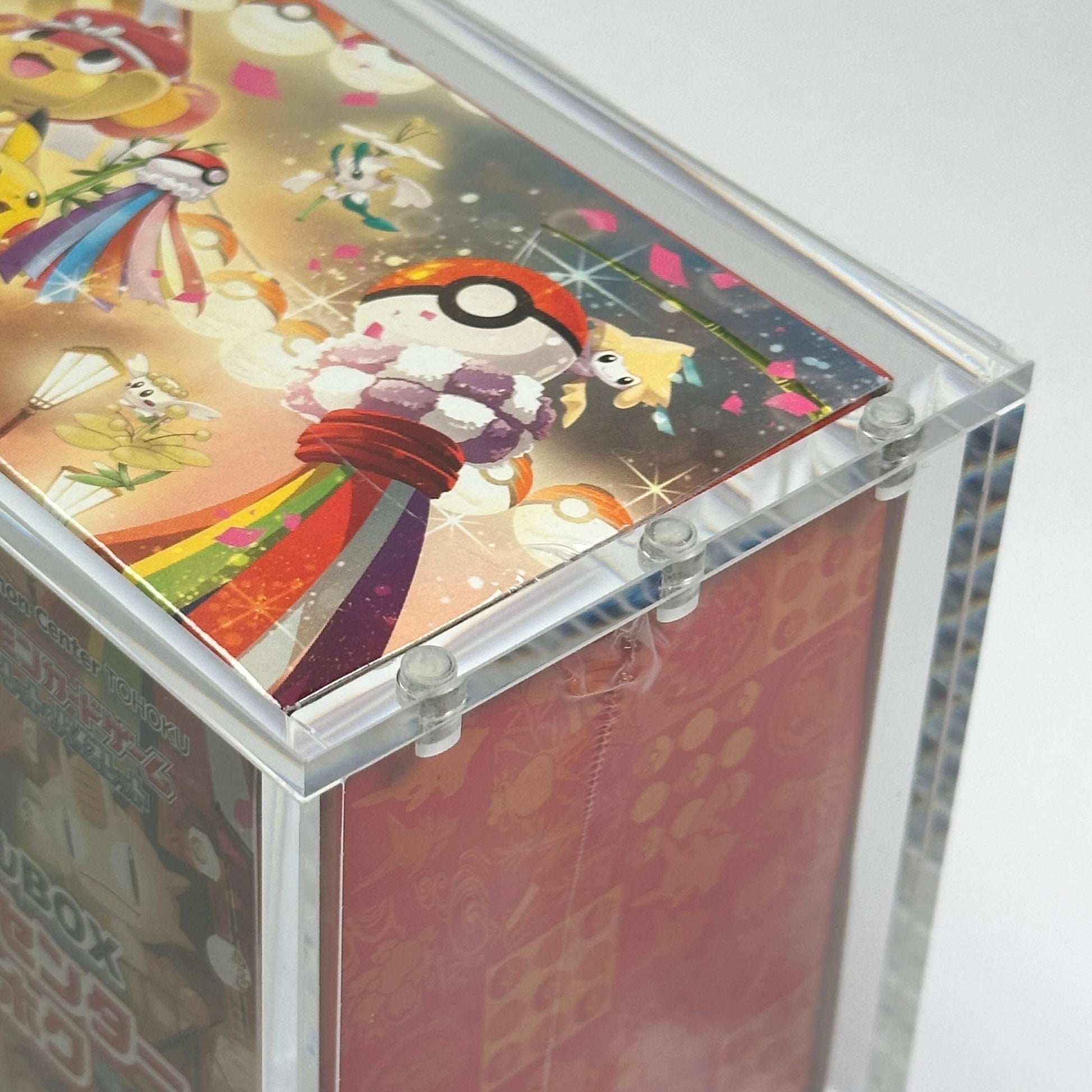 Pokemon Pikachu Tohoku Slim Fit Acrylic Case With Magnetic Lid - Poncho Acrylic Case - TCG Armour - PONCHO-SB