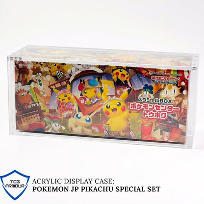 Pokemon Pikachu Tohoku Slim Fit Acrylic Case With Magnetic Lid - Poncho Acrylic Case - TCG Armour - PONCHO-SB