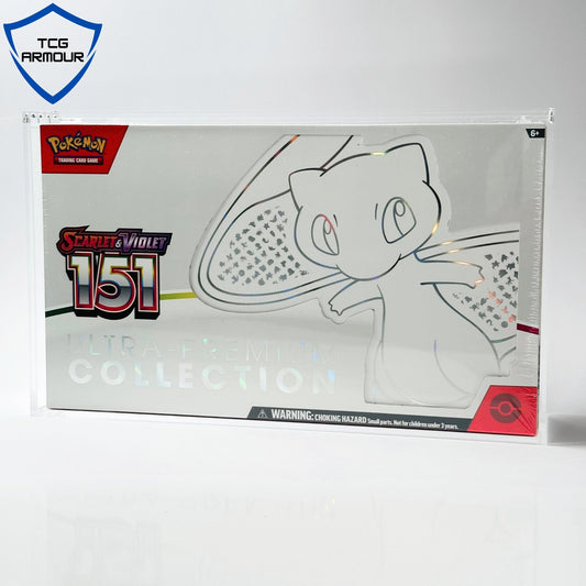 Pokemon Slim Fit 151 Ultra Premium Collection Acrylic Case With Magnetic Lid - Ultra Premium Collection Acrylic Case - TCG Armour - 