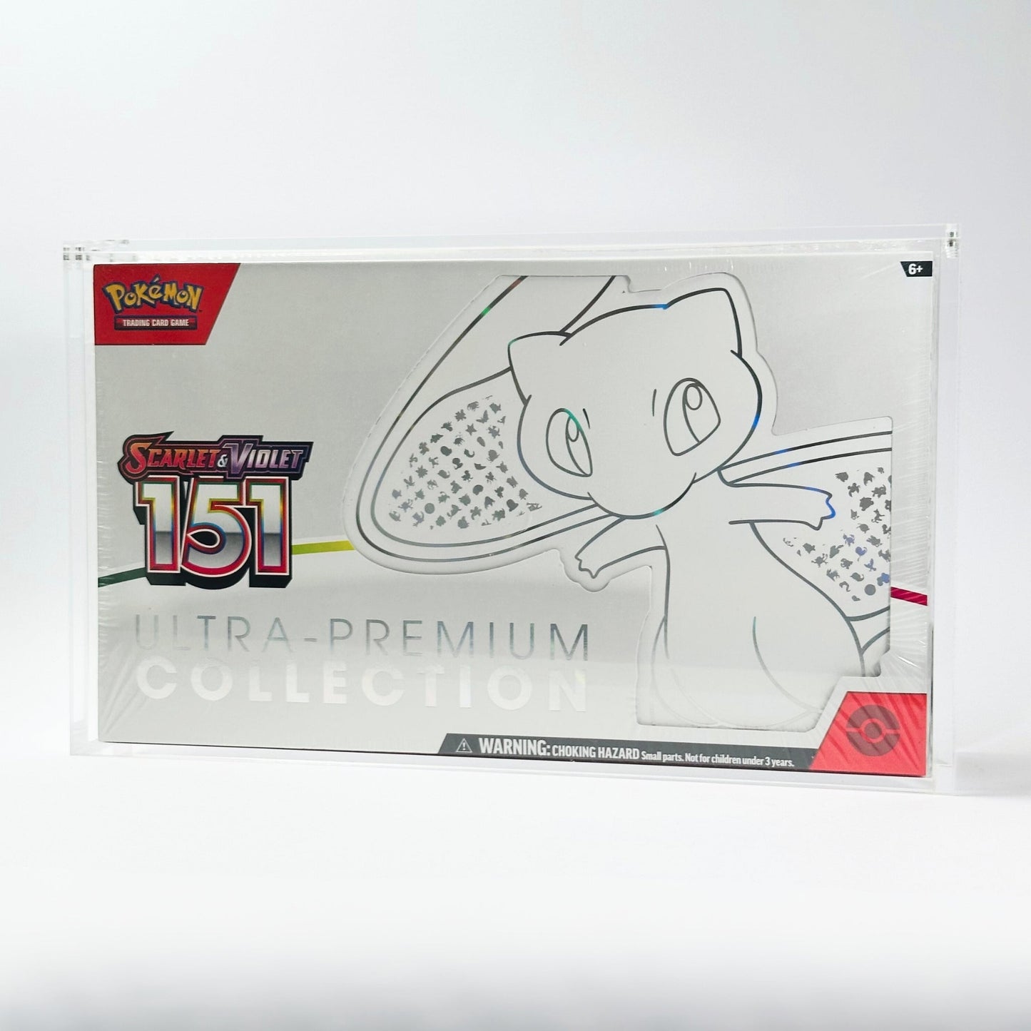 Pokemon Slim Fit 151 Ultra Premium Collection Acrylic Case With Magnetic Lid - Ultra Premium Collection Acrylic Case - TCG Armour - 
