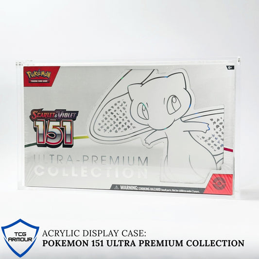 Pokemon Slim Fit 151 Ultra Premium Collection Acrylic Case With Magnetic Lid - Ultra Premium Collection Acrylic Case - TCG Armour - 
