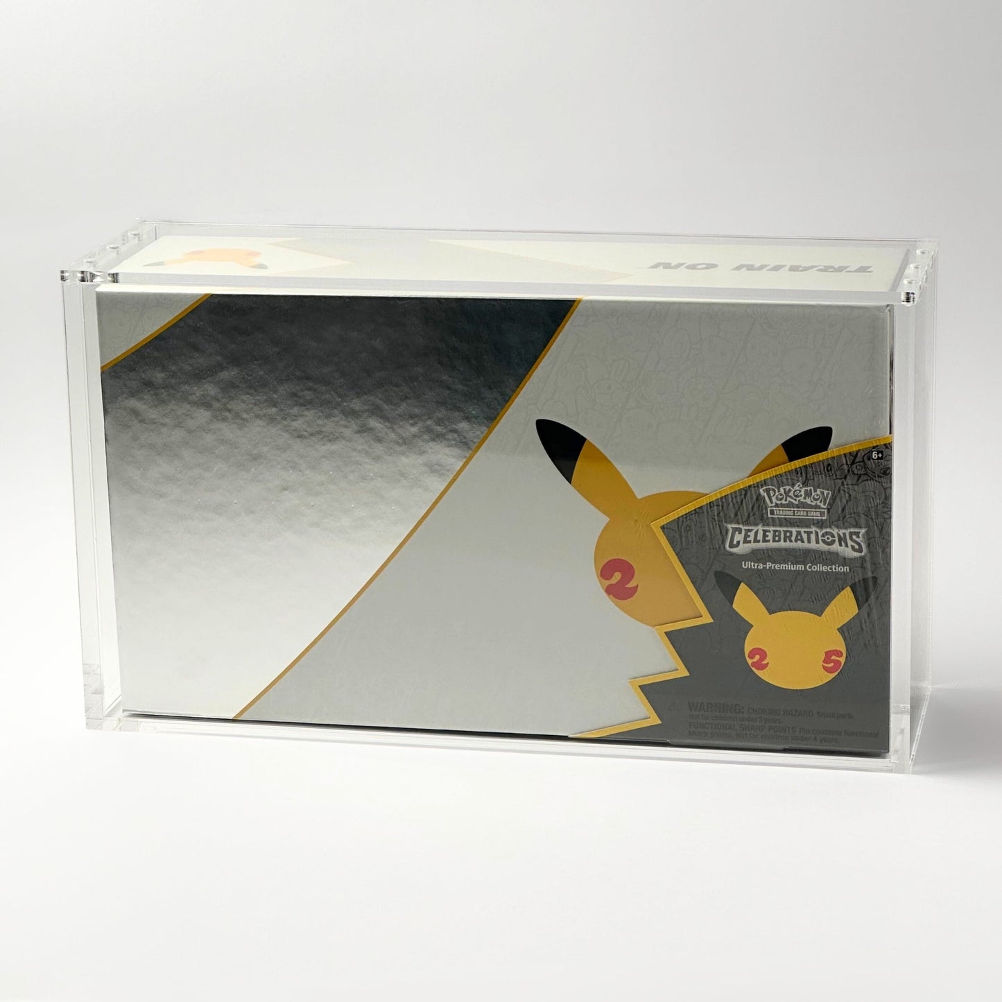 Pokemon Slim Fit 25th Anniversary Ultra Premium Collection Acrylic Case With Magnetic Lid - Ultra Premium Collection Acrylic Case - TCG Armour - ENG-151UPC