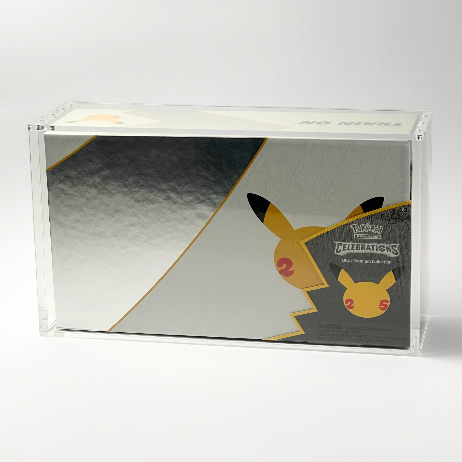 Pokemon Slim Fit 25th Anniversary Ultra Premium Collection Acrylic Case With Magnetic Lid - Ultra Premium Collection Acrylic Case - TCG Armour - ENG-151UPC