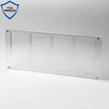 Pokemon Slim Fit 4 - Frame Booster Pack Acrylic Case with Magnetic Lid - 4 Frame Booster Pack Acrylic Case - TCG Armour - 