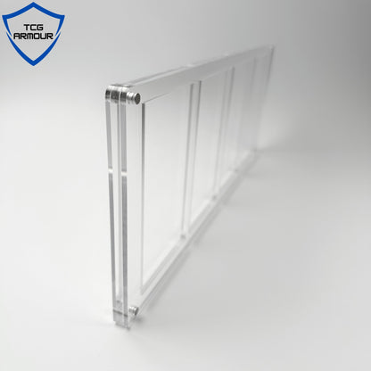 Pokemon Slim Fit 4 - Frame Booster Pack Acrylic Case with Magnetic Lid - 4 Frame Booster Pack Acrylic Case - TCG Armour - 