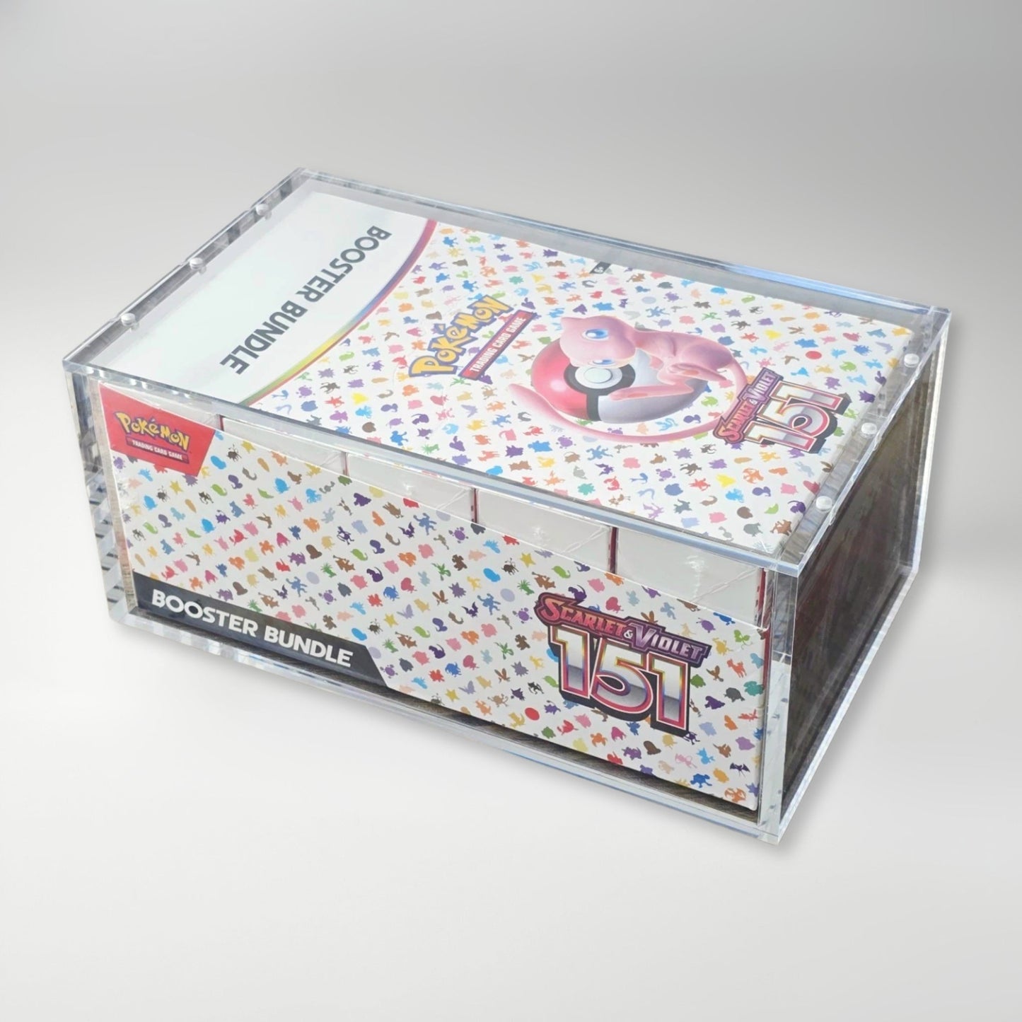 Pokemon Slim Fit Acrylic Booster Bundle Display Case With Magnetic Lid - Booster Bundle Acrylic Case - TCG Armour - 