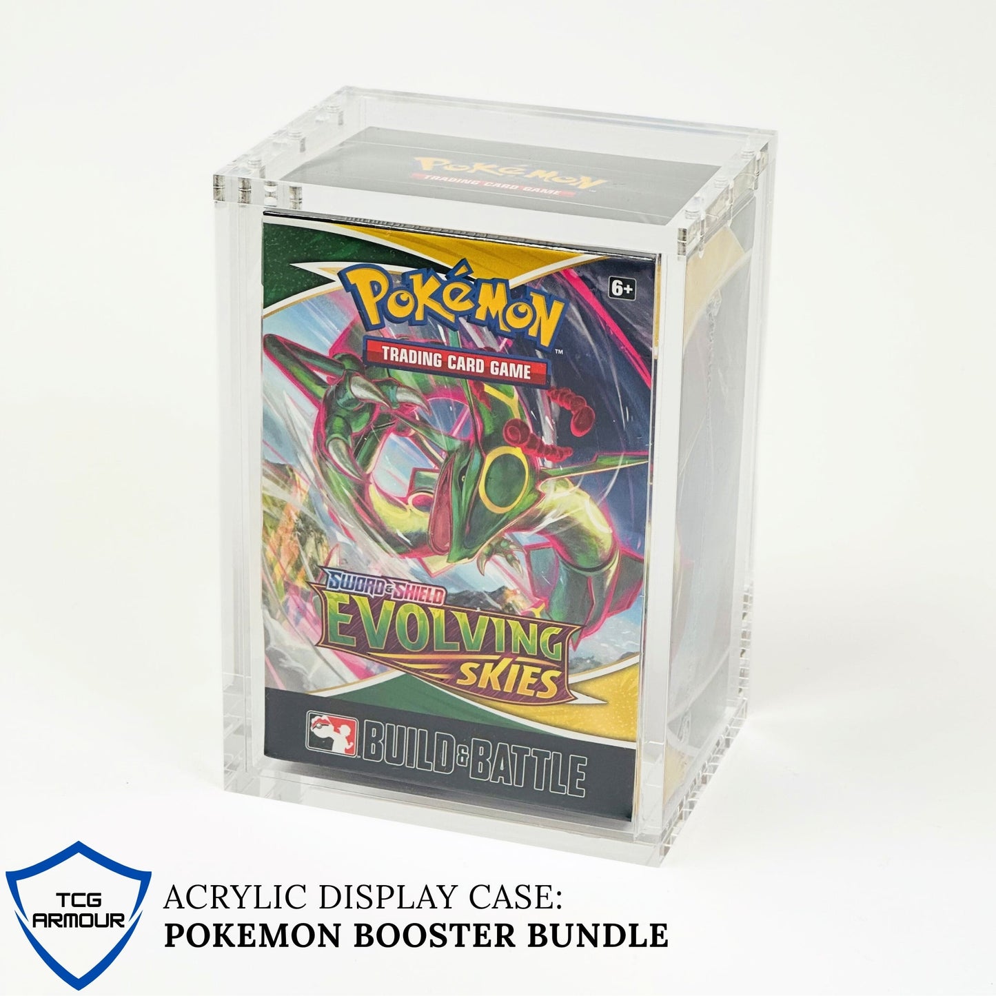 Pokemon Slim Fit Build & Battle Box Acrylic Case With Magnetic Lid - Build & Battle Acrylic Case - TCG Armour - ENG-BBB-1
