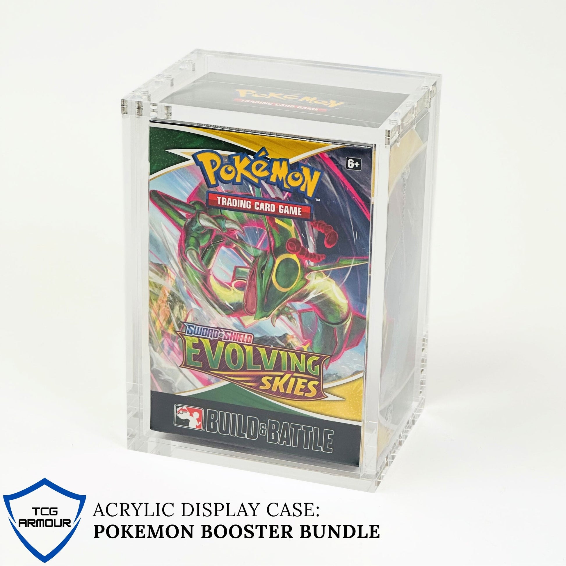 Pokemon Slim Fit Build & Battle Box Acrylic Case With Magnetic Lid - Build & Battle Acrylic Case - TCG Armour - ENG-BBB-1
