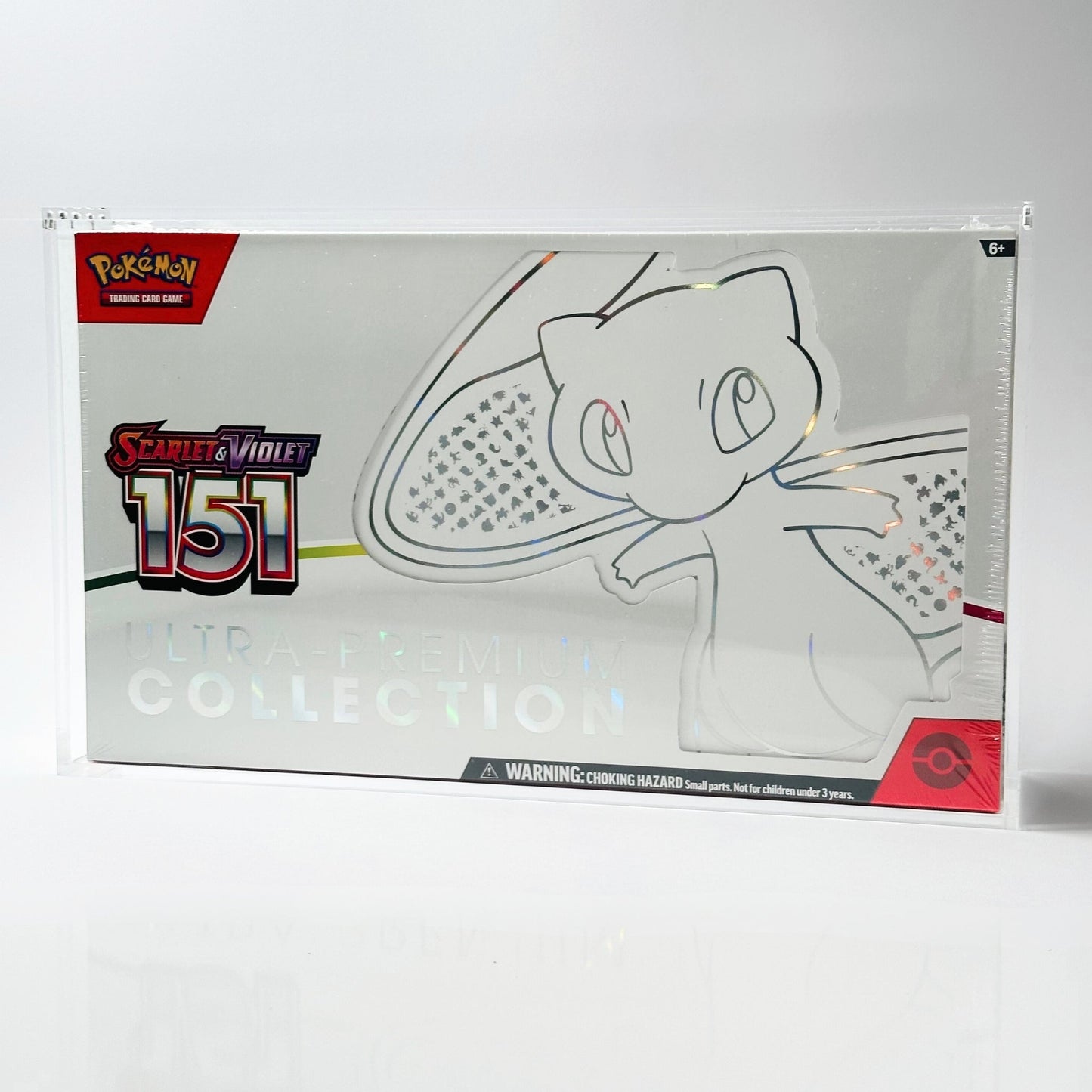 Pokemon Slim Fit Charizard Ultra Premium Collection Acrylic Case With Magnetic Lid - Ultra Premium Collection Acrylic Case - TCG Armour - ENG-151UPC