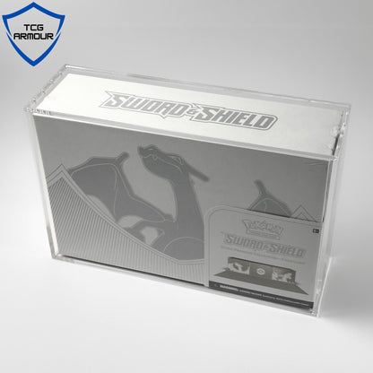 Pokemon Slim Fit Charizard Ultra Premium Collection Acrylic Case With Magnetic Lid - Ultra Premium Collection Acrylic Case - TCG Armour - ENG-CZDUPC
