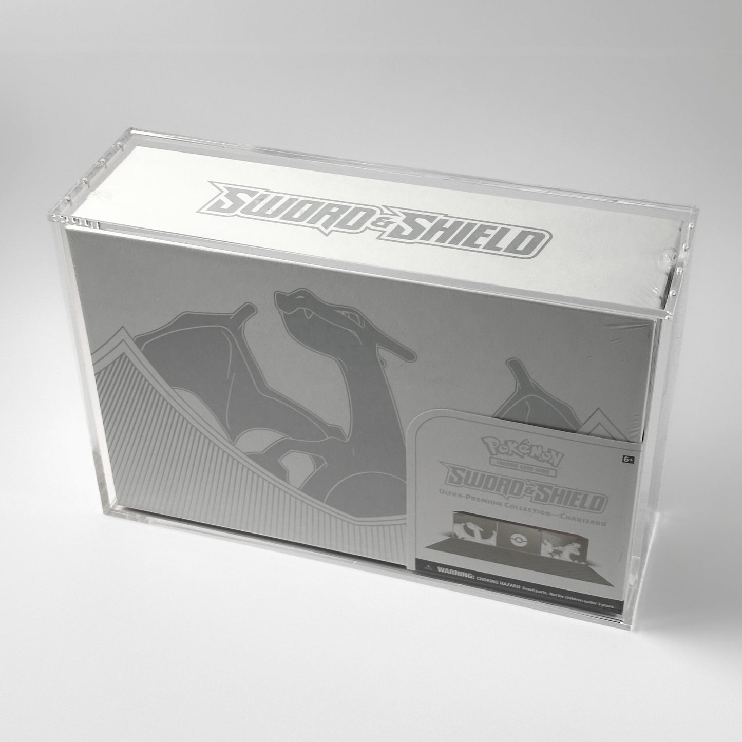 Pokemon Slim Fit Charizard Ultra Premium Collection Acrylic Case With Magnetic Lid - Ultra Premium Collection Acrylic Case - TCG Armour - ENG-CZDUPC