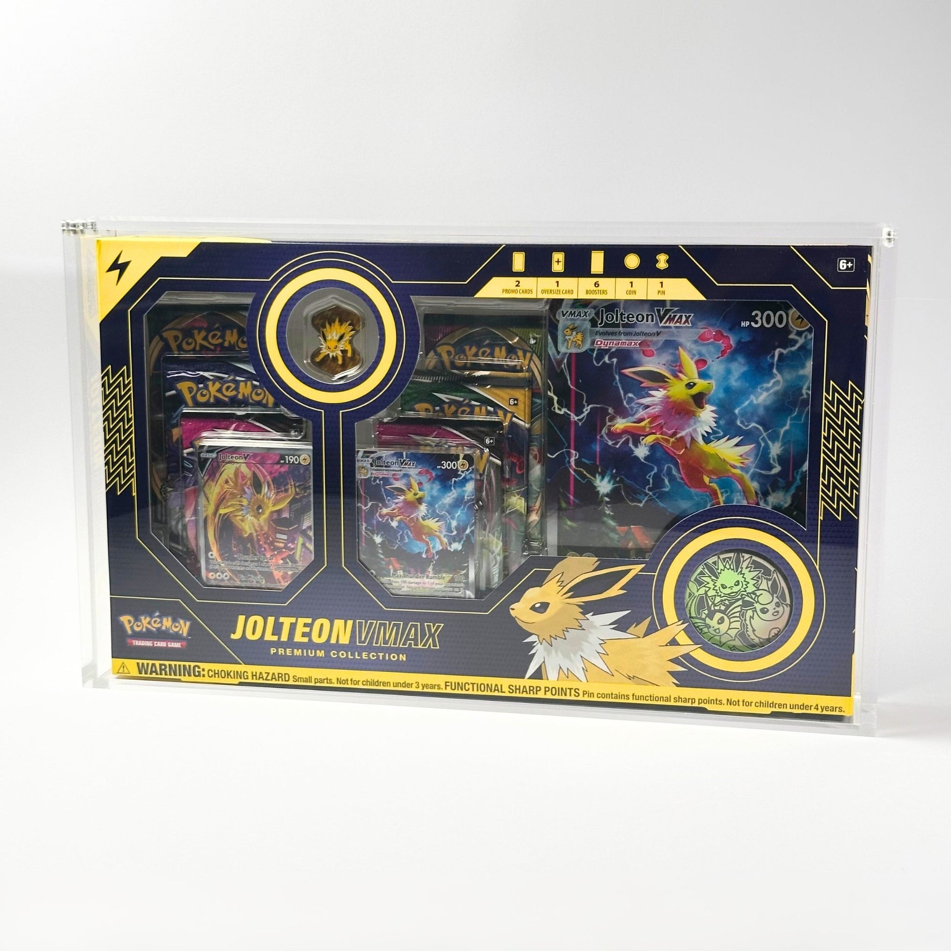 Pokemon Slim Fit Eevee VMAX Premium Collection Box Acrylic Case With Magnetic Lid - Premium Collection Box - TCG Armour - 