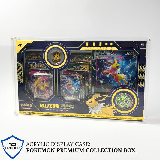 Pokemon Slim Fit Eevee VMAX Premium Collection Box Acrylic Case With Magnetic Lid - Premium Collection Box - TCG Armour - 