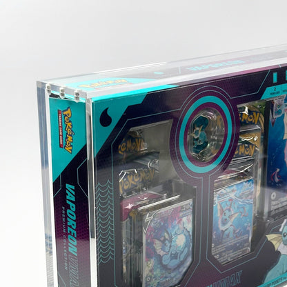 Pokemon Slim Fit Eevee VMAX Premium Collection Box Acrylic Case With Magnetic Lid - Premium Collection Box - TCG Armour - 