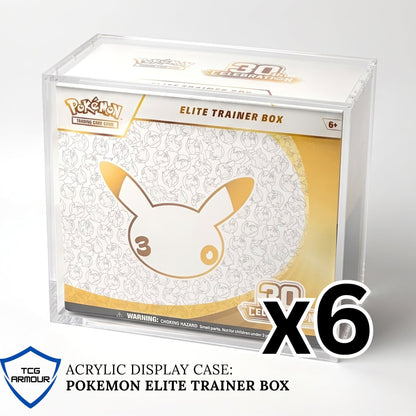 Pokemon Slim Fit Elite Trainer Box Acrylic Case With Magnetic Lid - Elite Trainer Box Acrylic Case - TCG Armour - ENG-ETB-6