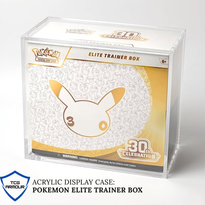 Pokemon Slim Fit Elite Trainer Box Acrylic Case With Magnetic Lid - Elite Trainer Box Acrylic Case - TCG Armour - ENG-ETB-1