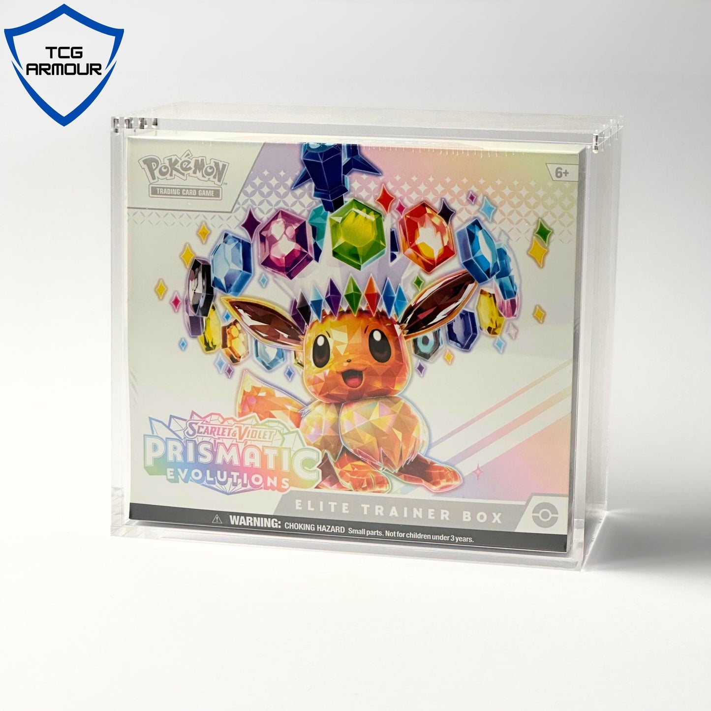 Pokemon Slim Fit Elite Trainer Box Acrylic Case With Magnetic Lid - Elite Trainer Box Acrylic Case - TCG Armour - ENG-ETB