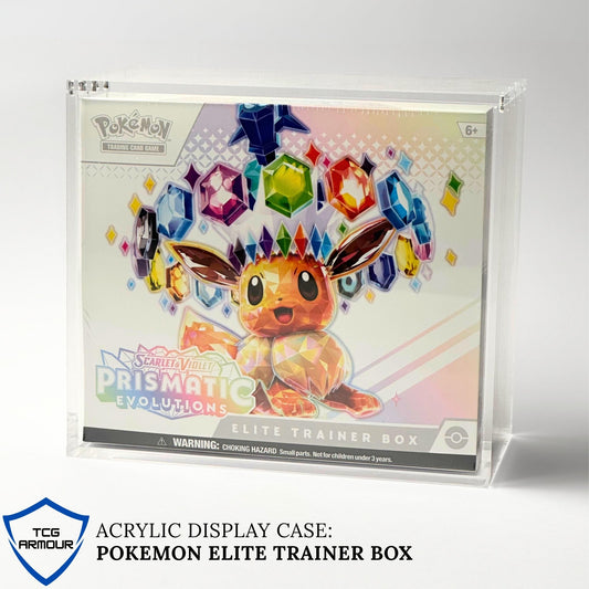 Pokemon Slim Fit Elite Trainer Box Acrylic Case With Magnetic Lid - Elite Trainer Box Acrylic Case - TCG Armour - ENG-ETB-1